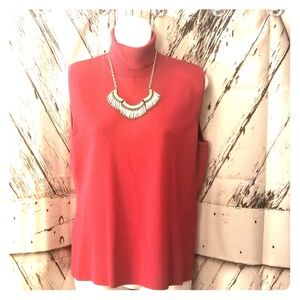 Dana Buchman Signature Sleevelss Turtleneck Top